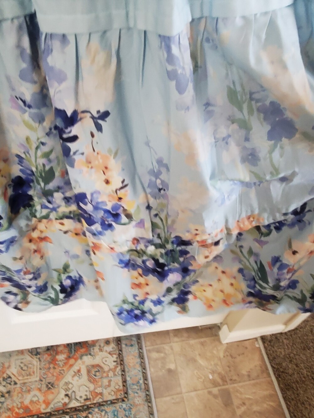 RACHEL ZOE SMALL NWOT. BLUE MAXI DRESS. FLORAL FLOWY. SLEEVELESS. TIERED - Picture 9 of 9